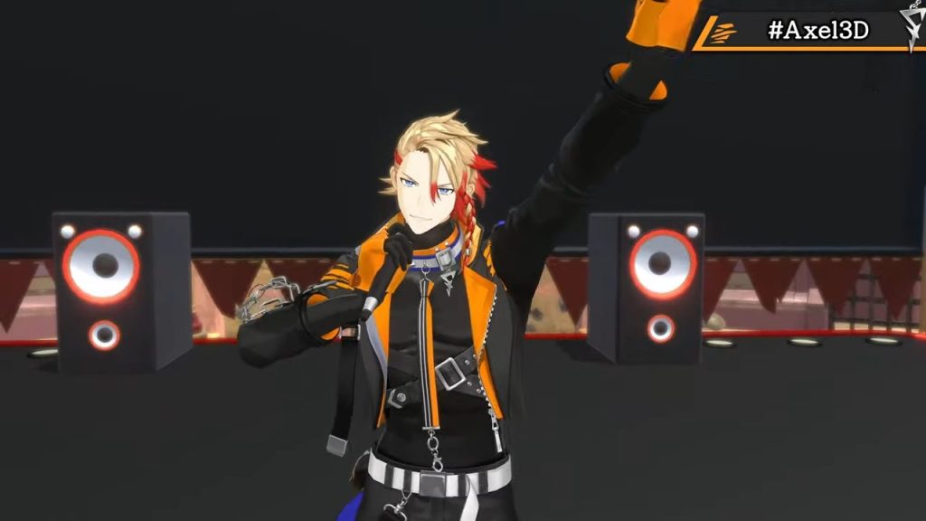 Axel Syrios waving during his 3D Debut Showcase